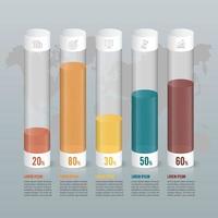 gráfico infográfico design vetor e ícones de marketing podem ser usados para layout de fluxo de trabalho, diagrama, relatório anual, web design. conceito de negócio com 5 opções, etapas ou processos.