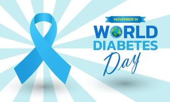 dia mundial do diabetes. vetor