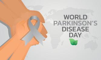 parkinson mundial é o dia da doença. conceito de férias. vetor