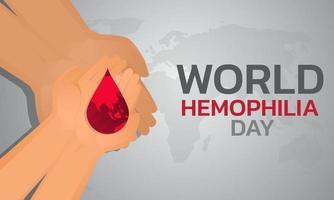 dia mundial da hemofilia é comemorado todos os anos em 17 de abril, vetor