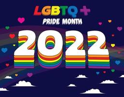 feliz dia do orgulho conceito para a comunidade lgbtq. vetor