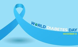 dia mundial do diabetes. vetor