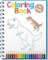 planilha de livro de colorir para crianças vetor