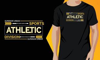 vetor de design de camiseta de impressão atlética