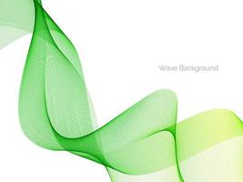 fundo de banner abstrato verde decorativo elegante onda moderna vetor