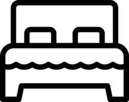 ilustração vetorial de cama de casal em símbolos de qualidade background.premium. ícones vetoriais para conceito e design gráfico. vetor