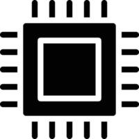 ilustração vetorial de chip em símbolos de qualidade background.premium. ícones vetoriais para conceito e design gráfico. vetor