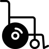 ilustração vetorial de cadeira de rodas em símbolos de qualidade background.premium. ícones vetoriais para conceito e design gráfico. vetor