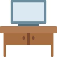 ilustração em vetor mesa tv em símbolos de qualidade background.premium. ícones vetoriais para conceito e design gráfico.
