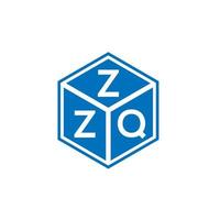 design de logotipo de letra zzq em fundo branco. conceito de logotipo de letra de iniciais criativas zzq. design de letra zzq. vetor