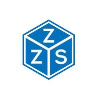 design de logotipo de carta zzs em fundo branco. conceito de logotipo de letra de iniciais criativas zzs. design de letra zzs. vetor