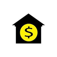 compra de casa ou casa ou ícones de vetores planos de investimento imobiliário para aplicativos e sites em estilo moderno