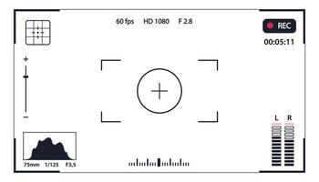 modelo de vetor de visor - quadro de registro