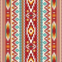 padrão de ornamento indiano nativo americano textura têxtil étnica geométrica tribal padrão asteca navajo tecido mexicano sem costura decoração vetorial moda vetor