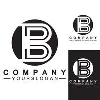 vetor de logotipo de letra b, logotipo de negócios de letra b, design de logotipo b criativo exclusivo moderno, ícone mínimo de vetor baseado inicial b.