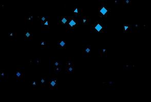 capa de vetor azul escuro em estilo poligonal com círculos.