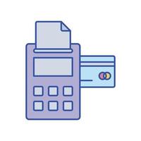 ícone de vetor de máquina de fatura que é adequado para trabalho comercial e modificá-lo ou editá-lo facilmente