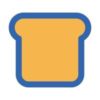 ícone de vetor de pão de sanduíche adequado para trabalho comercial e modificá-lo ou editá-lo facilmente