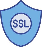 ícone de vetor isolado de proteção ssl que pode facilmente modificar ou editar