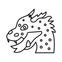 ícone de vetor de monstro de dragão que é adequado para trabalho comercial e facilmente modificá-lo ou editá-lo