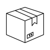 ícone de vetor de caixa de entrega que é adequado para trabalho comercial e facilmente modificá-lo ou editá-lo