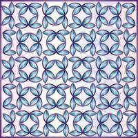 design decorativo de padrão geométrico com cor azul e branco vetor