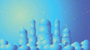 projeto de fundo islâmico. fundo do Ramadã. fundo de eid mubarak vetor