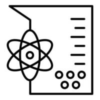 estilo de ícone de colóide de química vetor