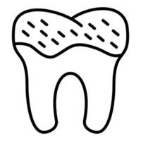 estilo de ícone de problema dentário vetor