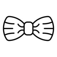 estilo de ícone de gravata borboleta vetor