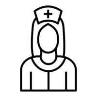 estilo de ícone de enfermeira vetor