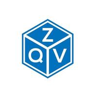 design de logotipo de letra zqv em fundo branco. conceito de logotipo de letra de iniciais criativas zqv. design de letra zqv. vetor