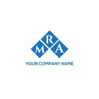 conceito de logotipo de letra de iniciais criativas mra. mra carta design.mra design de logotipo de carta em fundo branco. conceito de logotipo de letra de iniciais criativas mra. design de letra mra. vetor