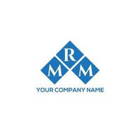 conceito de logotipo. mrm carta design.mrm carta logotipo design em fundo branco. conceito de logotipo de letra de iniciais criativas mrm. mrm carta design.mrm carta logotipo design em fundo branco. m vetor