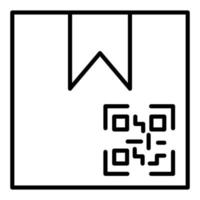 estilo de ícone de código qr do pacote vetor