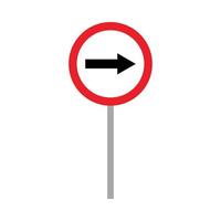 vetor de sinal de estrada para o símbolo do site