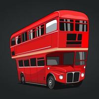 vetor de ícone de design de ilustração de ônibus de londres