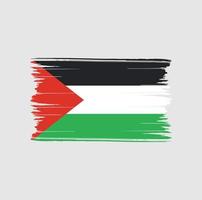 pinceladas de bandeira da Palestina. bandeira nacional vetor