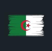 pinceladas de bandeira da argélia. bandeira nacional vetor