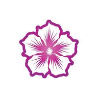 ilustração vetorial de logotipo de spa de beleza flor vetor