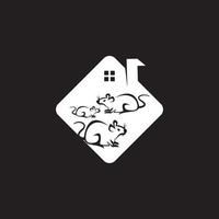 ícone de rato e ilustração vetorial de símbolo vetor