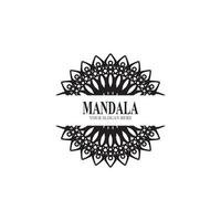 ilustração vetorial de design de logotipo de mandala vetor