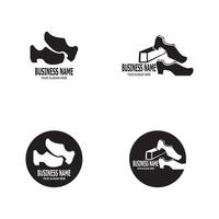 ícone de sapatos e modelo de vetor de símbolo