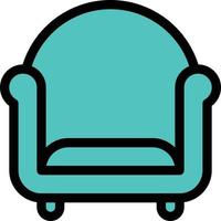 ilustração em vetor sofá em símbolos de qualidade background.premium. ícones vetoriais para conceito e design gráfico.