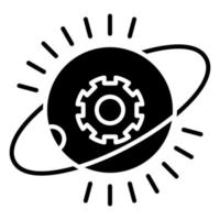 ícone de glifo de supernova vetor
