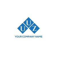 design de logotipo de carta uuz em fundo branco. conceito de logotipo de letra de iniciais criativas uuz. design de letra uuz. vetor