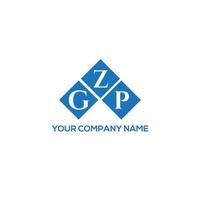 design de logotipo de carta gzp em fundo branco. conceito de logotipo de carta de iniciais criativas gzp. design de letra gzp. vetor