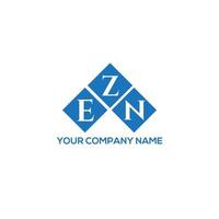 design de logotipo de carta ezn em fundo branco. conceito de logotipo de letra de iniciais criativas ezn. design de letra ezn. vetor