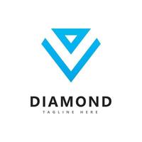 modelo de design de vetor de logotipo de diamante