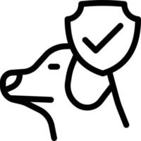 ilustração vetorial de seguro de cão em ícones de símbolos.vector de qualidade background.premium para conceito e design gráfico. vetor